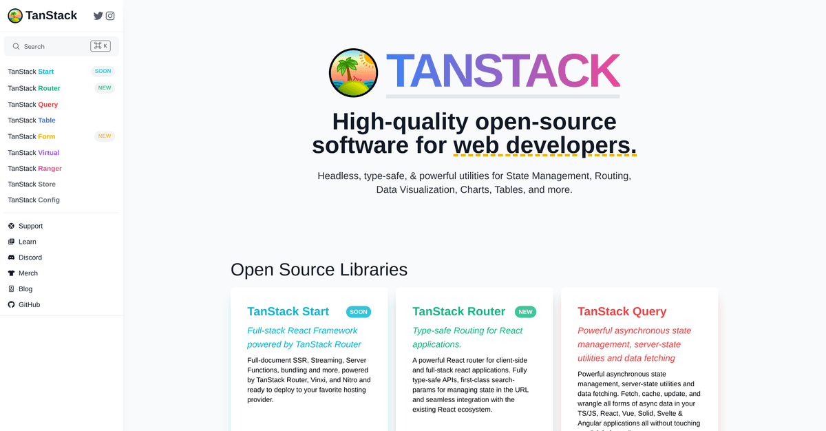 TanStack website